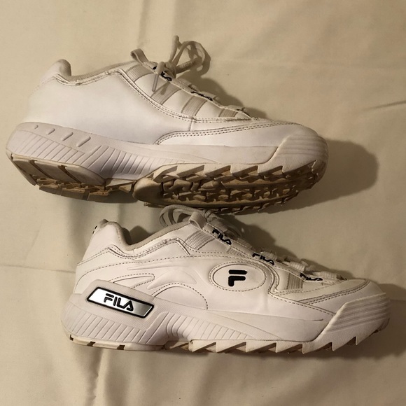 FILA Mens D Formation 1CM00489-120 White Casual Sneakers - Picture 13 of 16